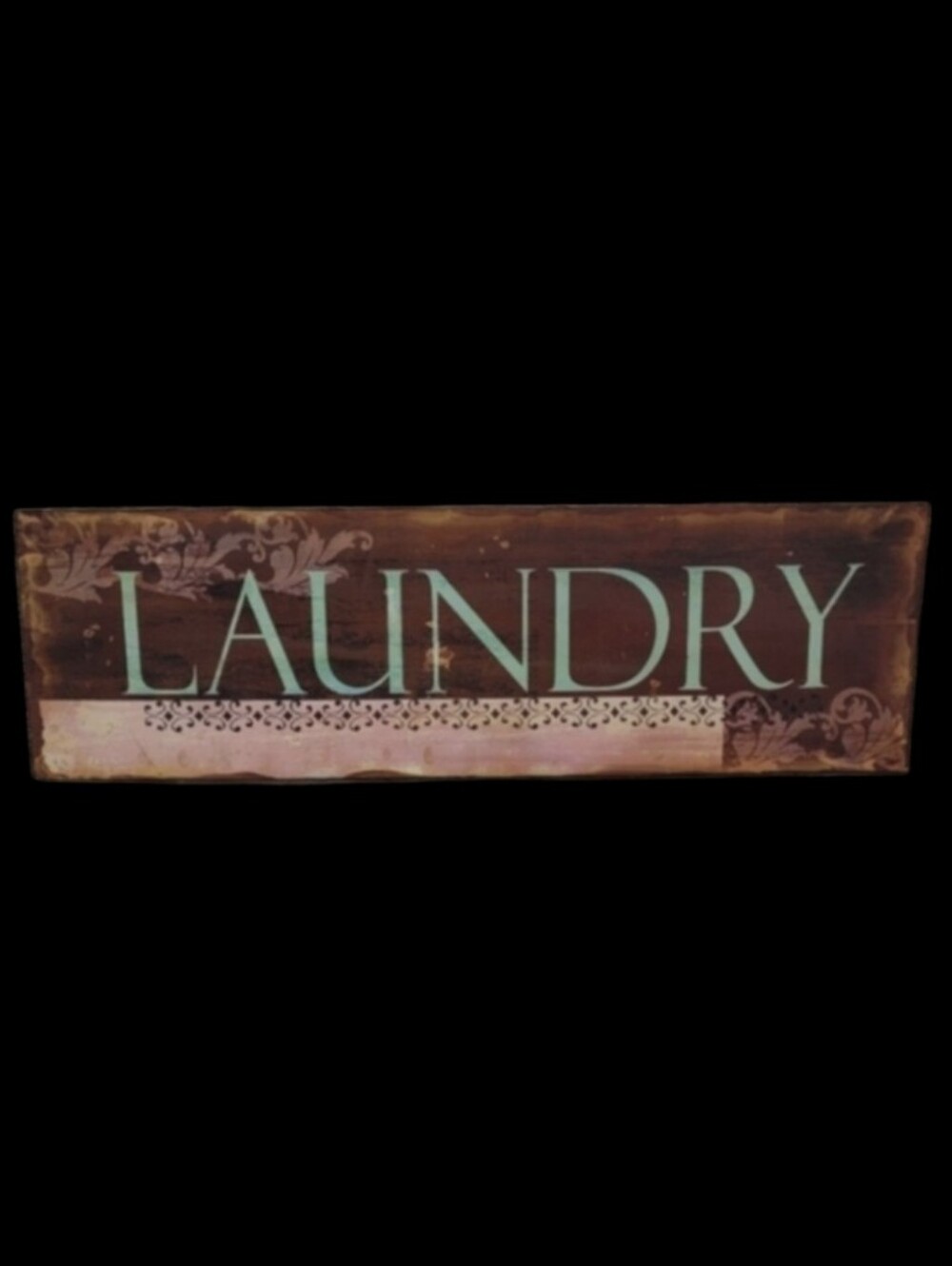 NWT LAUNDRY METAL SIGN